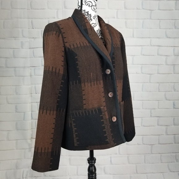 Michal Phillips button front jacket pockets size 8 - Picture 5 of 8